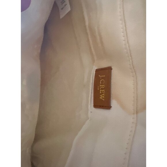 J.Crew Beige Straw Woven Crossbody Bag With Gold Chain Strap & Turn Lock Closure - Picture 4 of 8